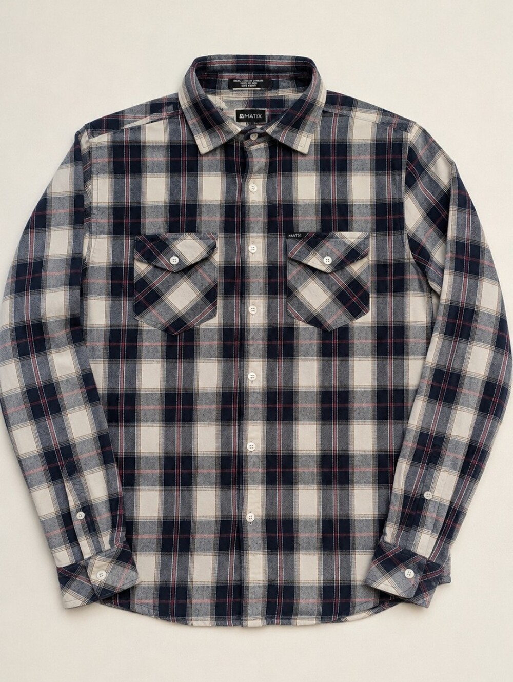 Matix Cassius Men's Plaid Flannel Shirt Medium